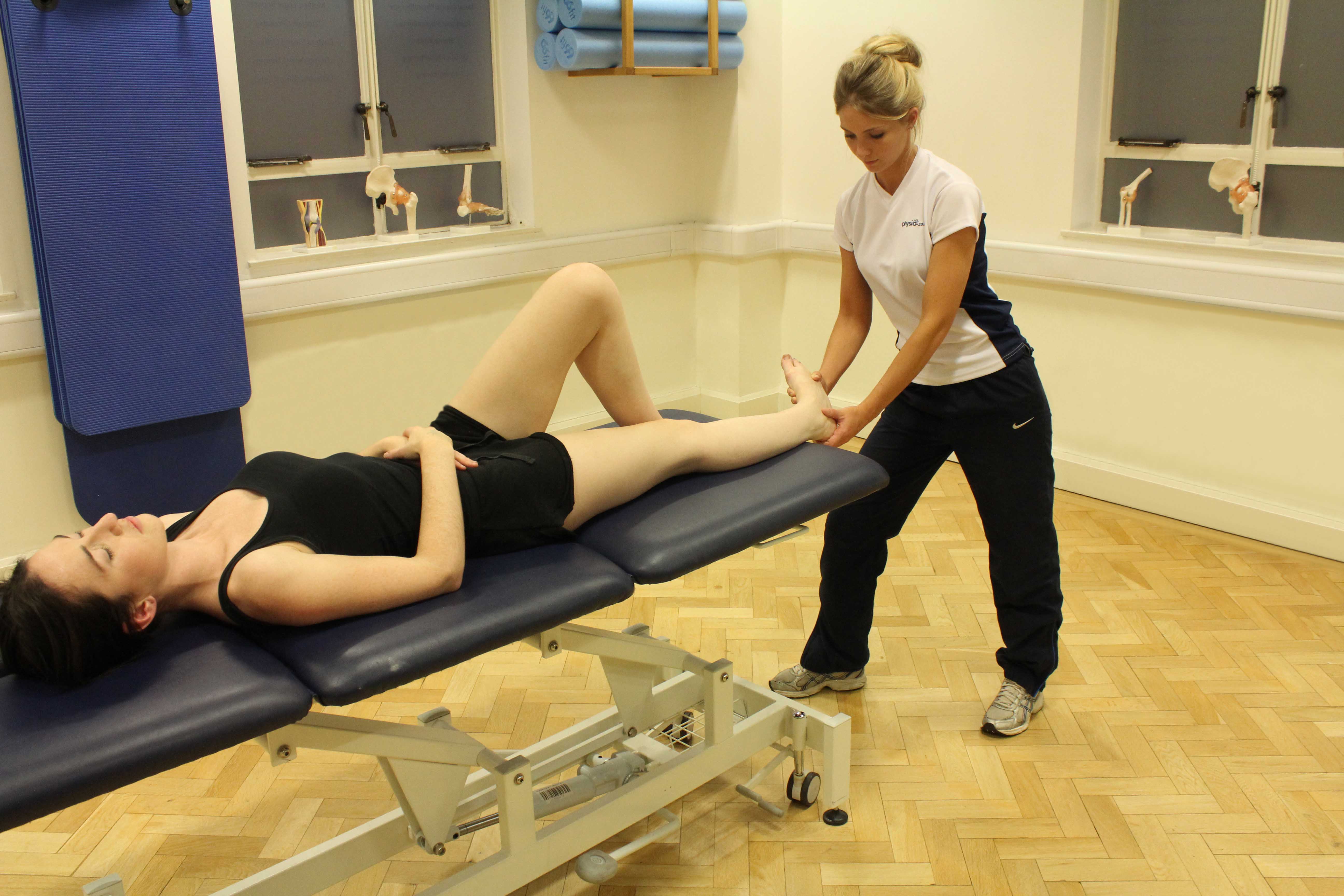 Mobilisations and stretches applied to the connective tissues in the ankle Mobilisations and stretches applied to the connective tissues in the ankle