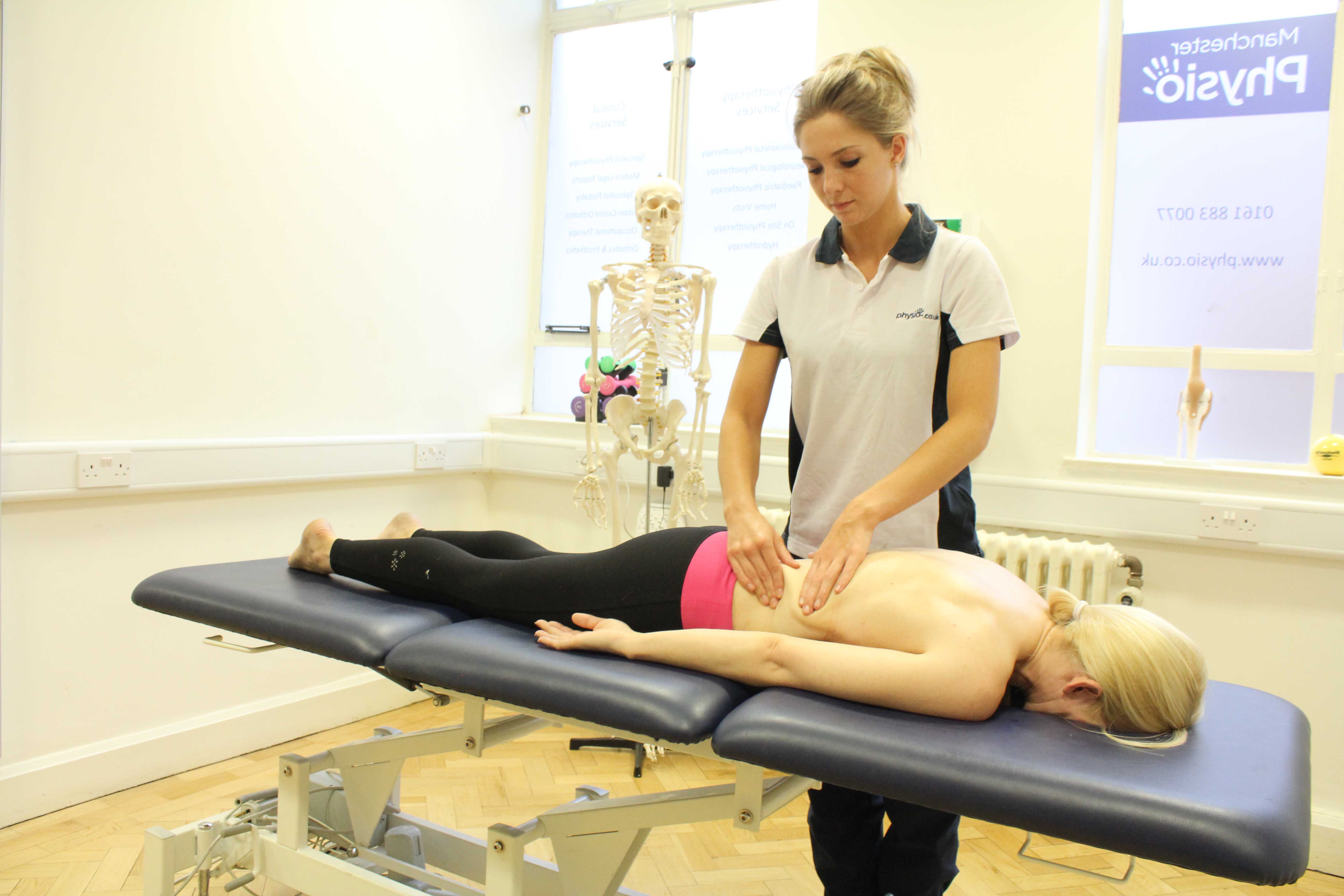 Massage and mobilisations of the bones and connective tissues of the lower back Massage and mobilisations of the bones and connective tissues of the lower back