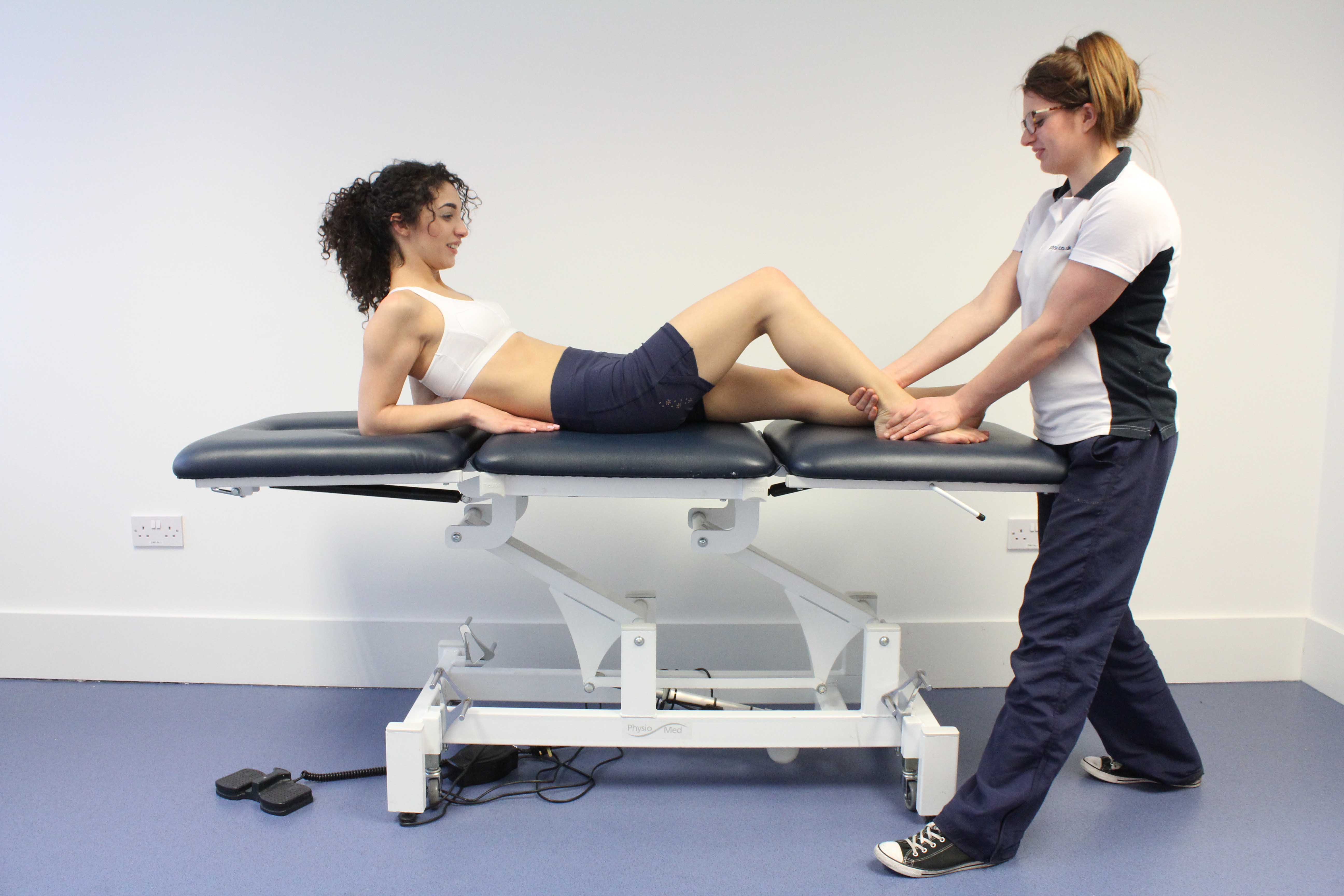 Mobilisations and stretches of the foot and ankle by specialised therapist