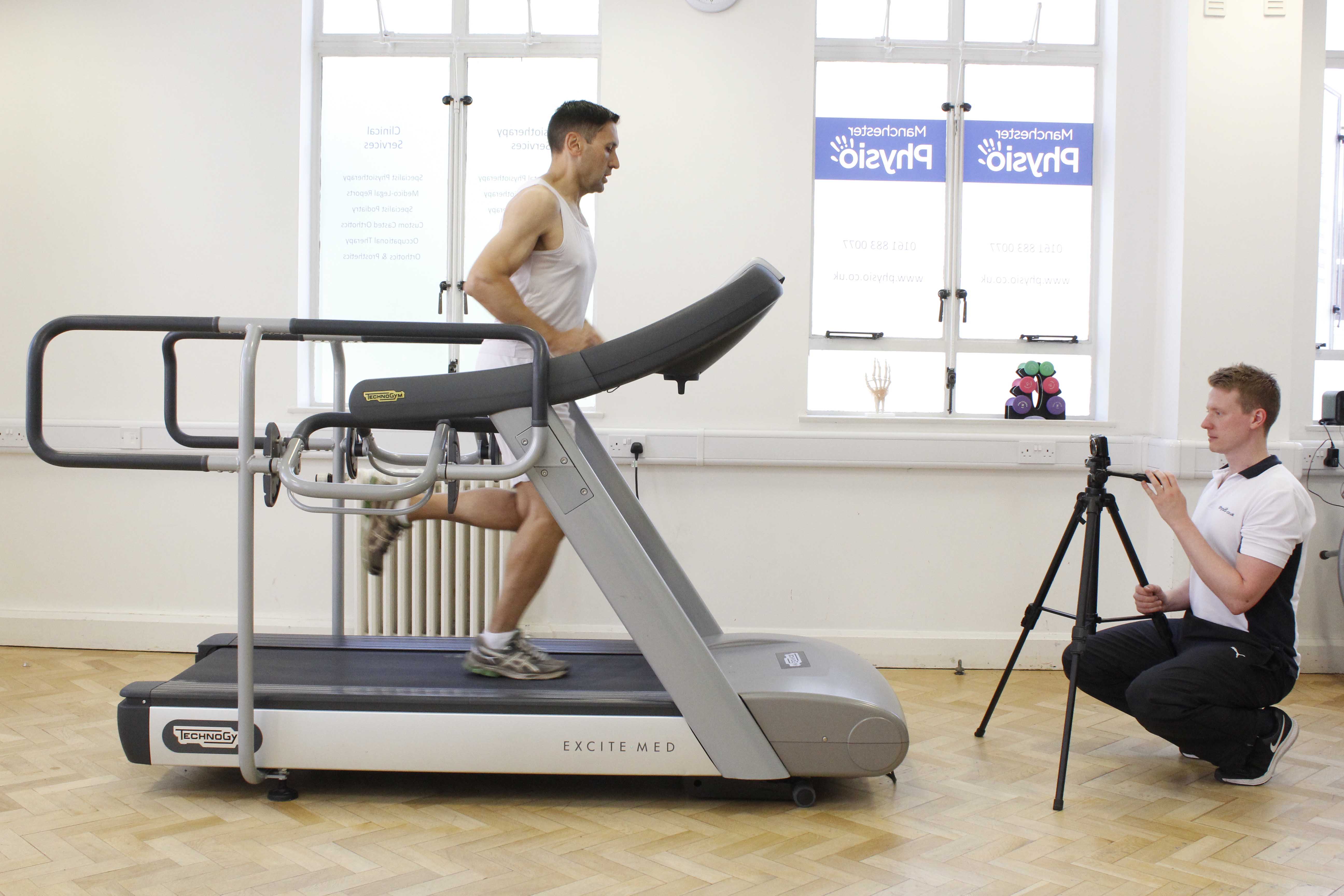 Biomechanical assessment of clients running gait by specialist Physiotherapist