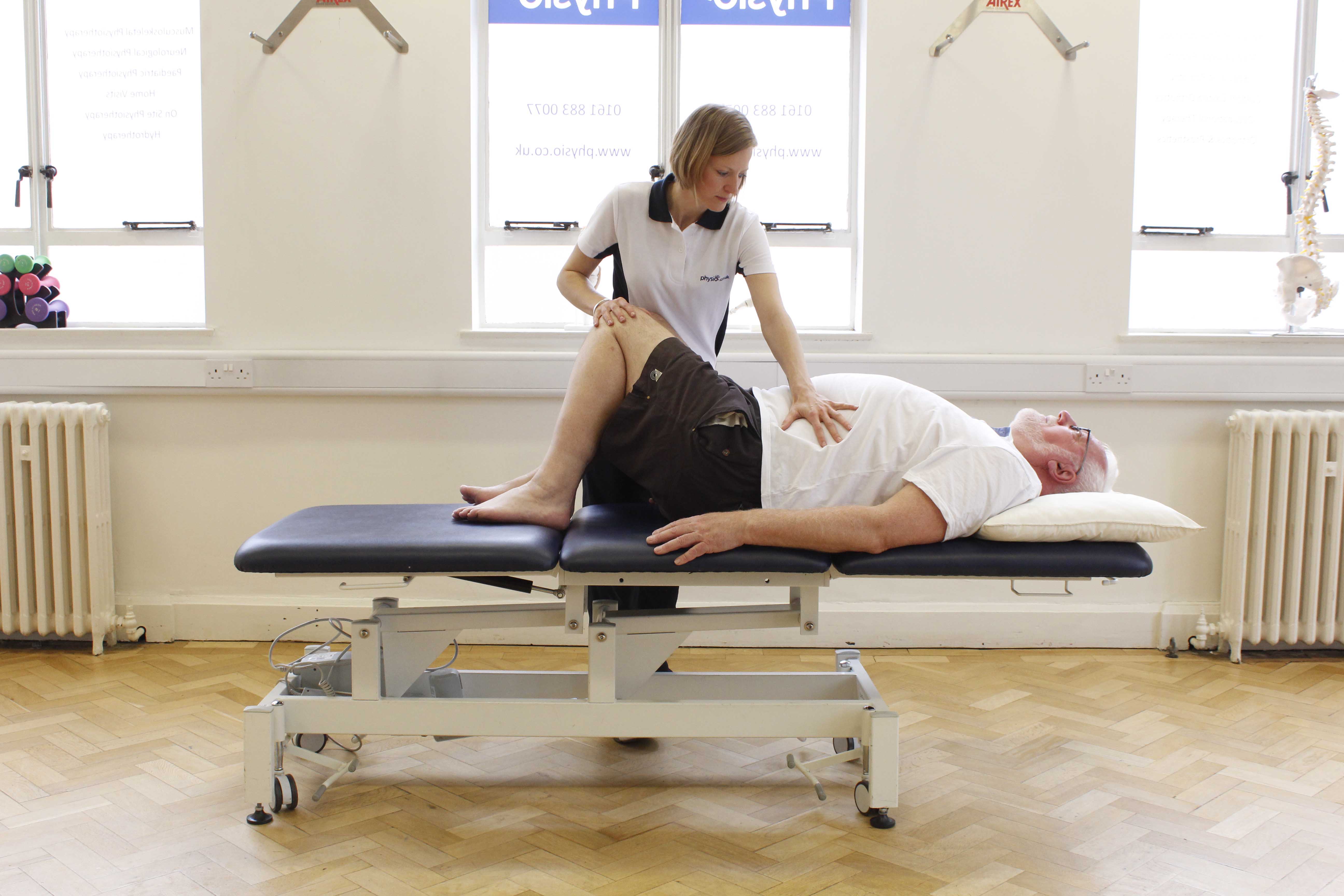 Active cycle of breathing exercises and postural drainage exercises supervised by a specialist physiotherapist Active cycle of breathing exercises and postural drainage exercises supervised by a specialist physiotherapist