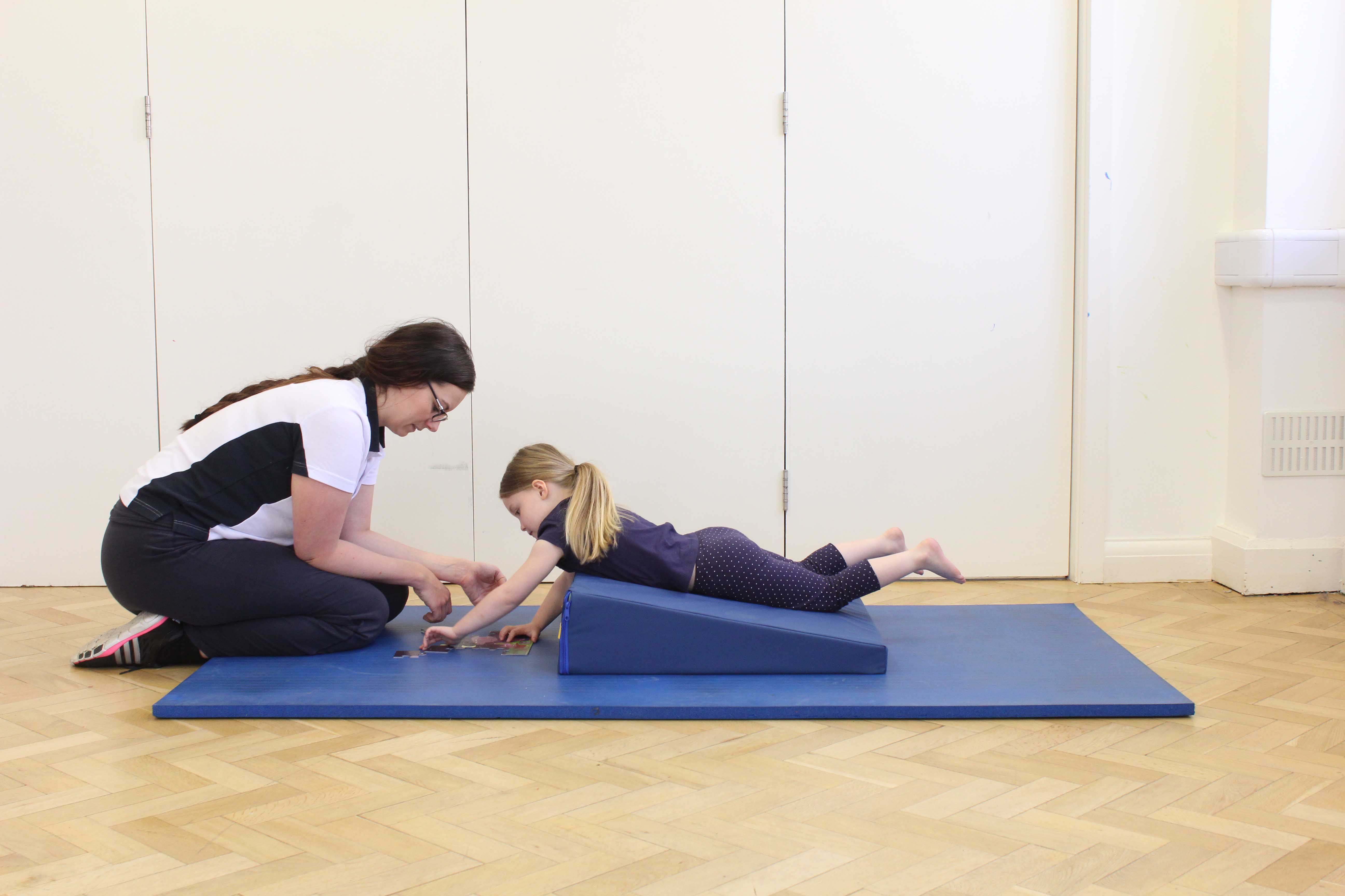 neurological physiotherapist developing communication skills through play activites