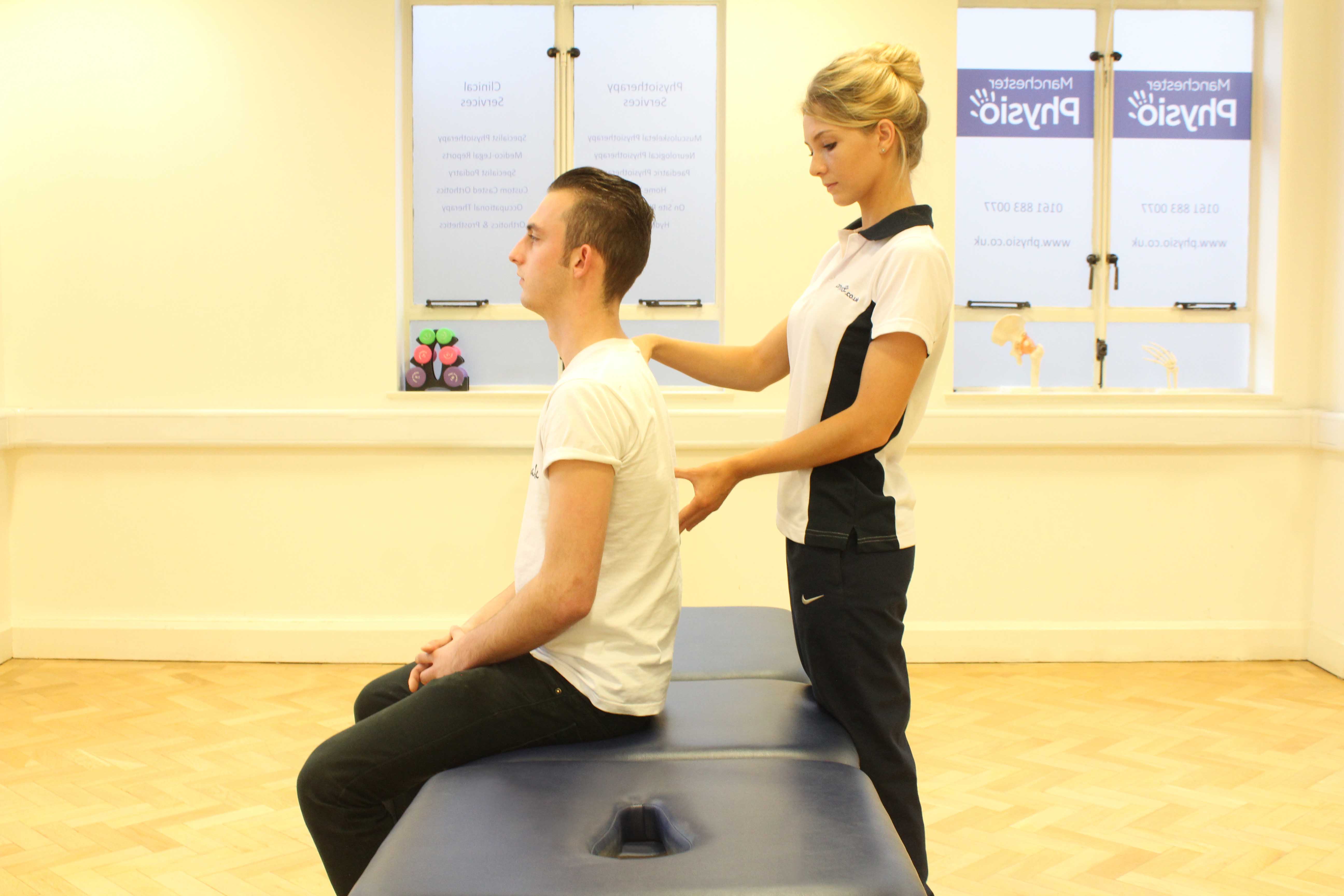 Active cycle of breathing exercises supervised by a specialist physiotherapist