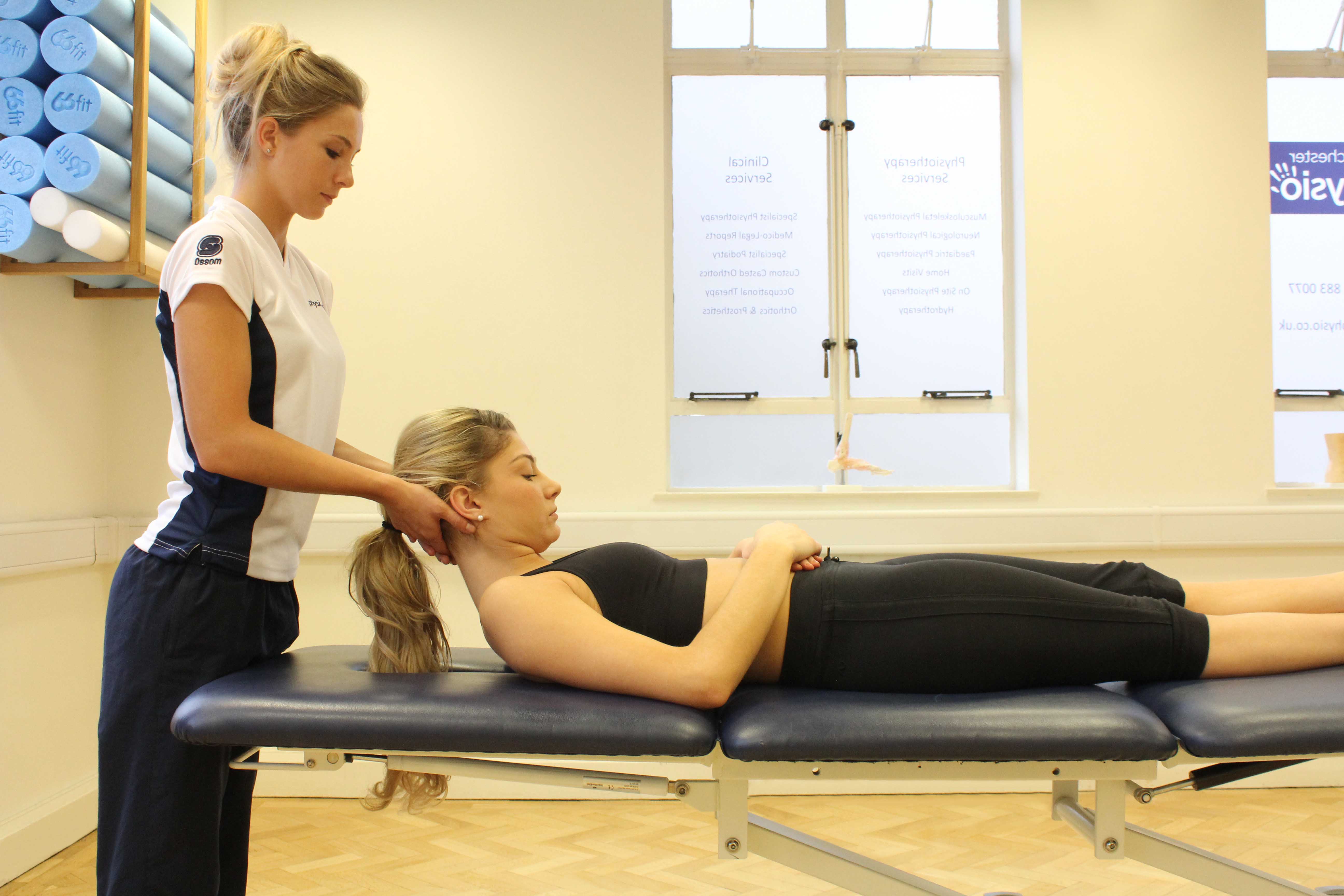 Vestibular realignment exercises to correct dizziness conducted by specialist therapist