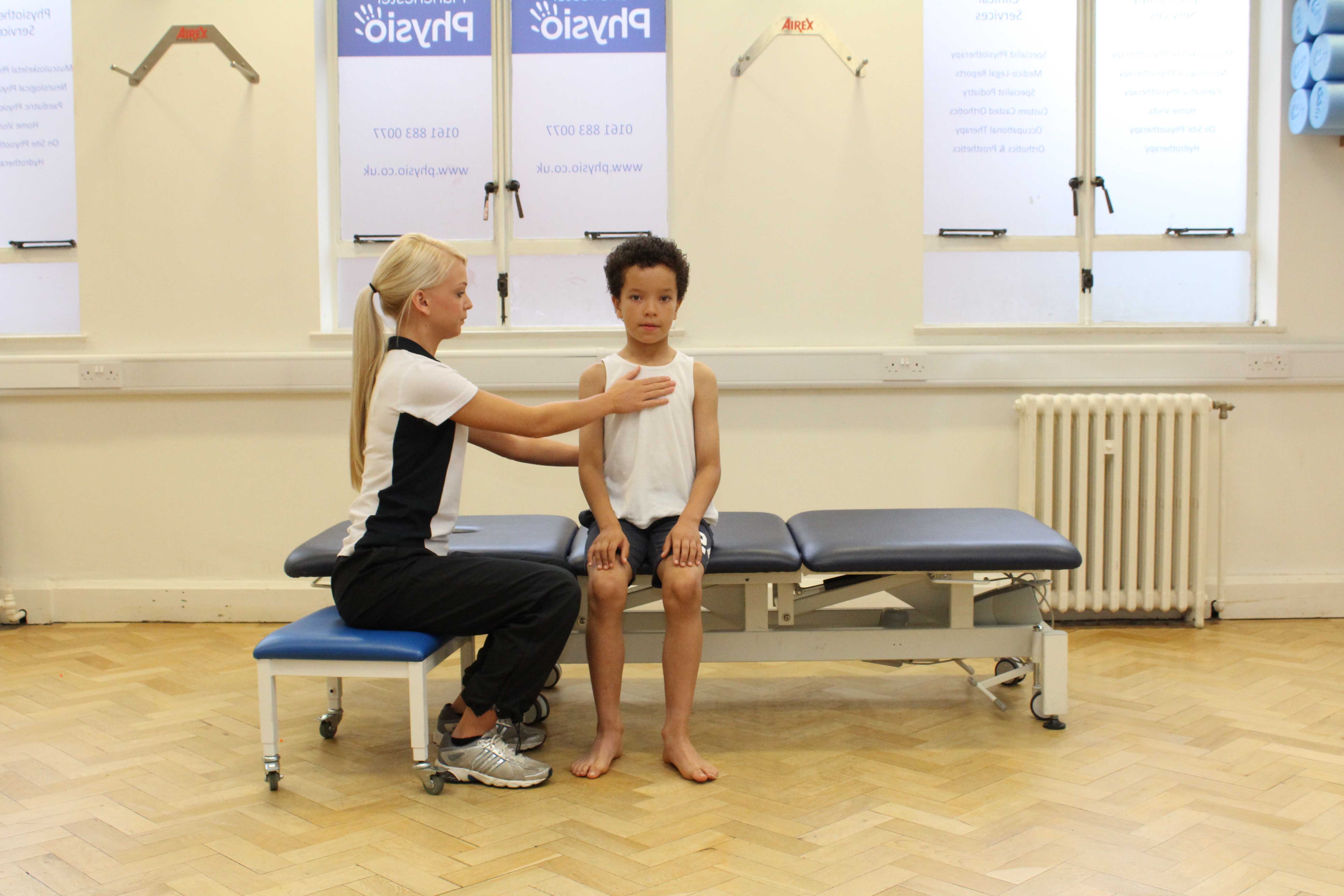 Active cycle of breathing exercises supervised by a specialist physiotherapist Active cycle of breathing exercises supervised by a specialist physiotherapist