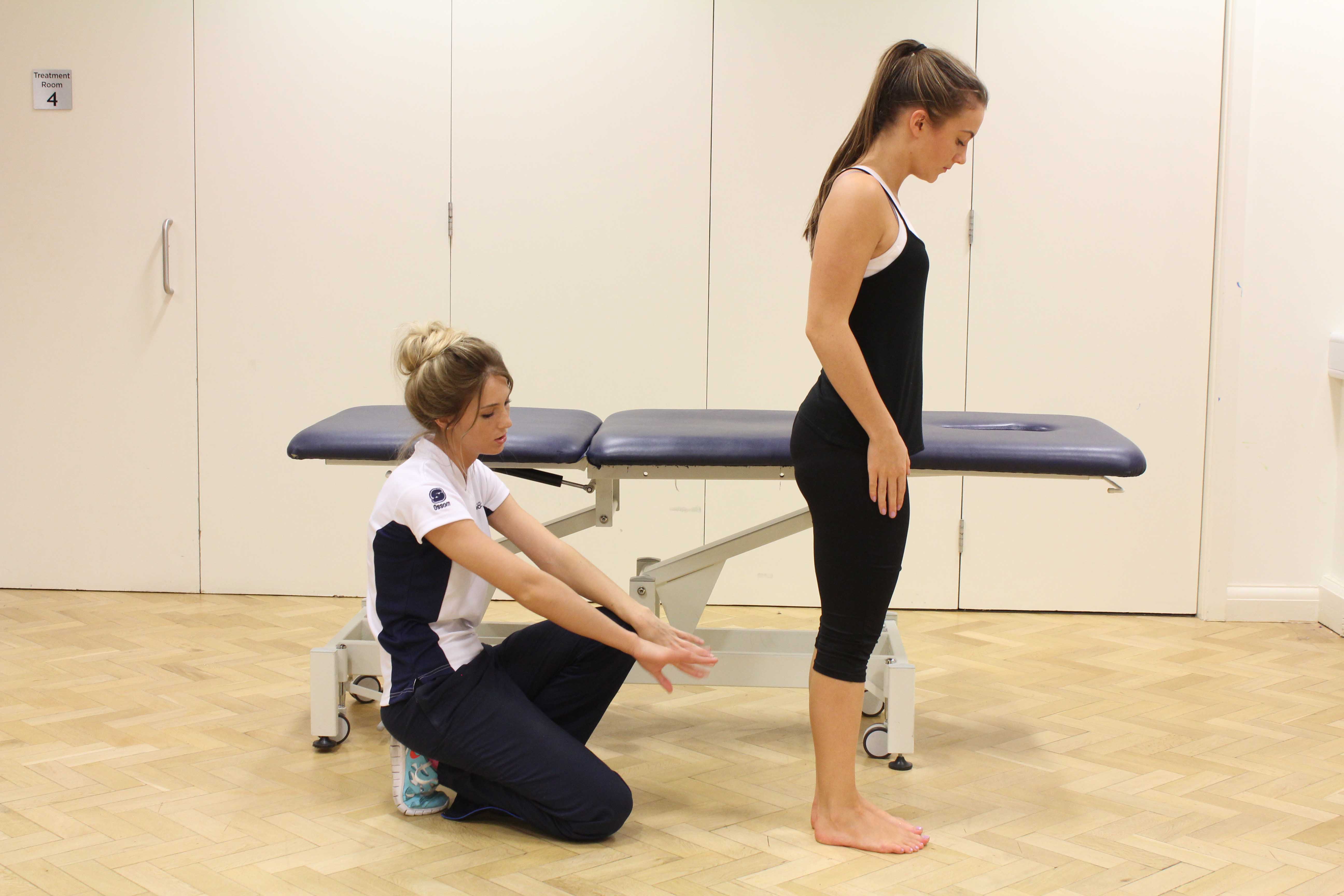 Assessment of the foot and ankle by specialist therapist