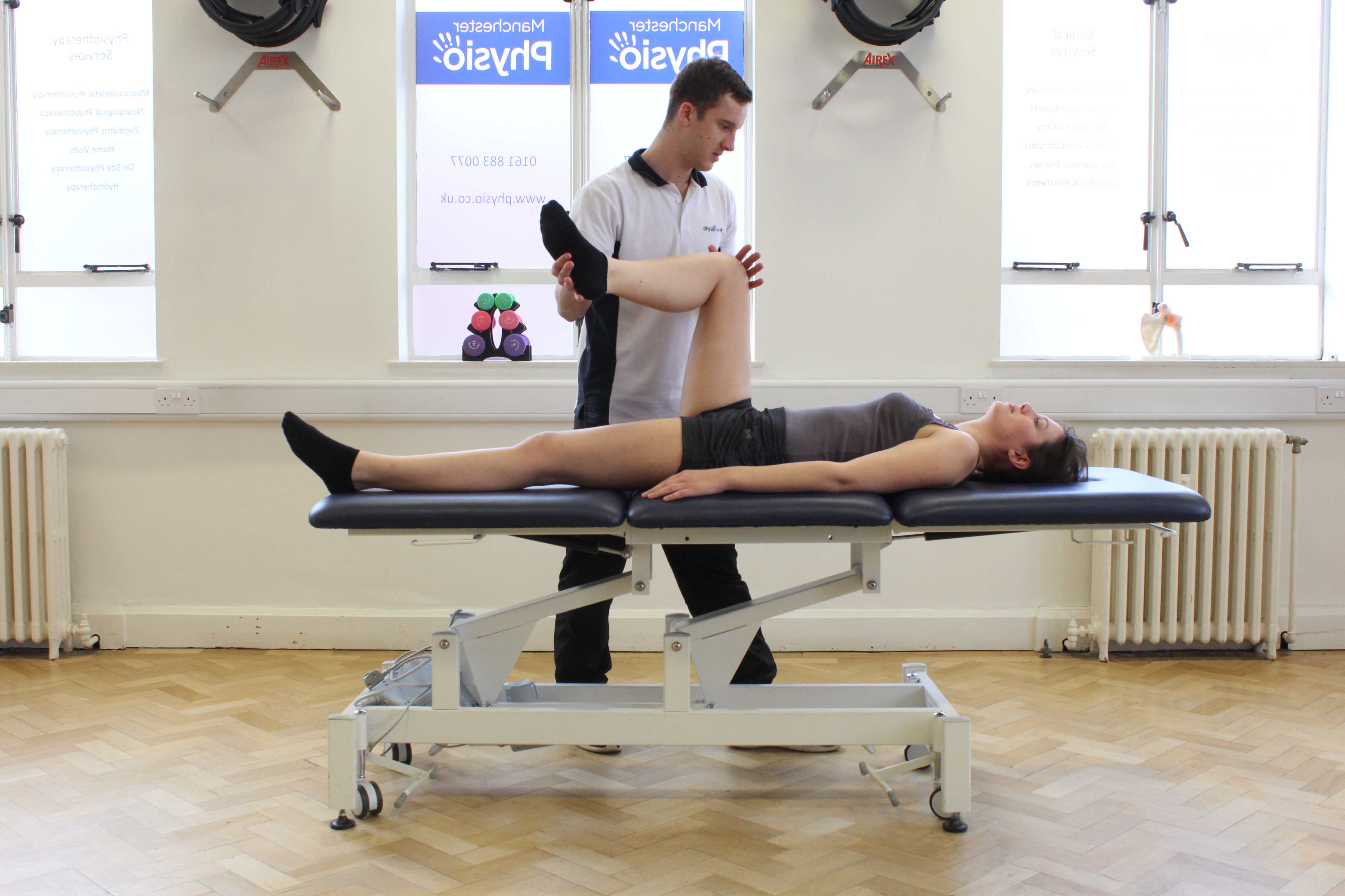 Progressive strengthening hip exercises supervised by experienced therapist