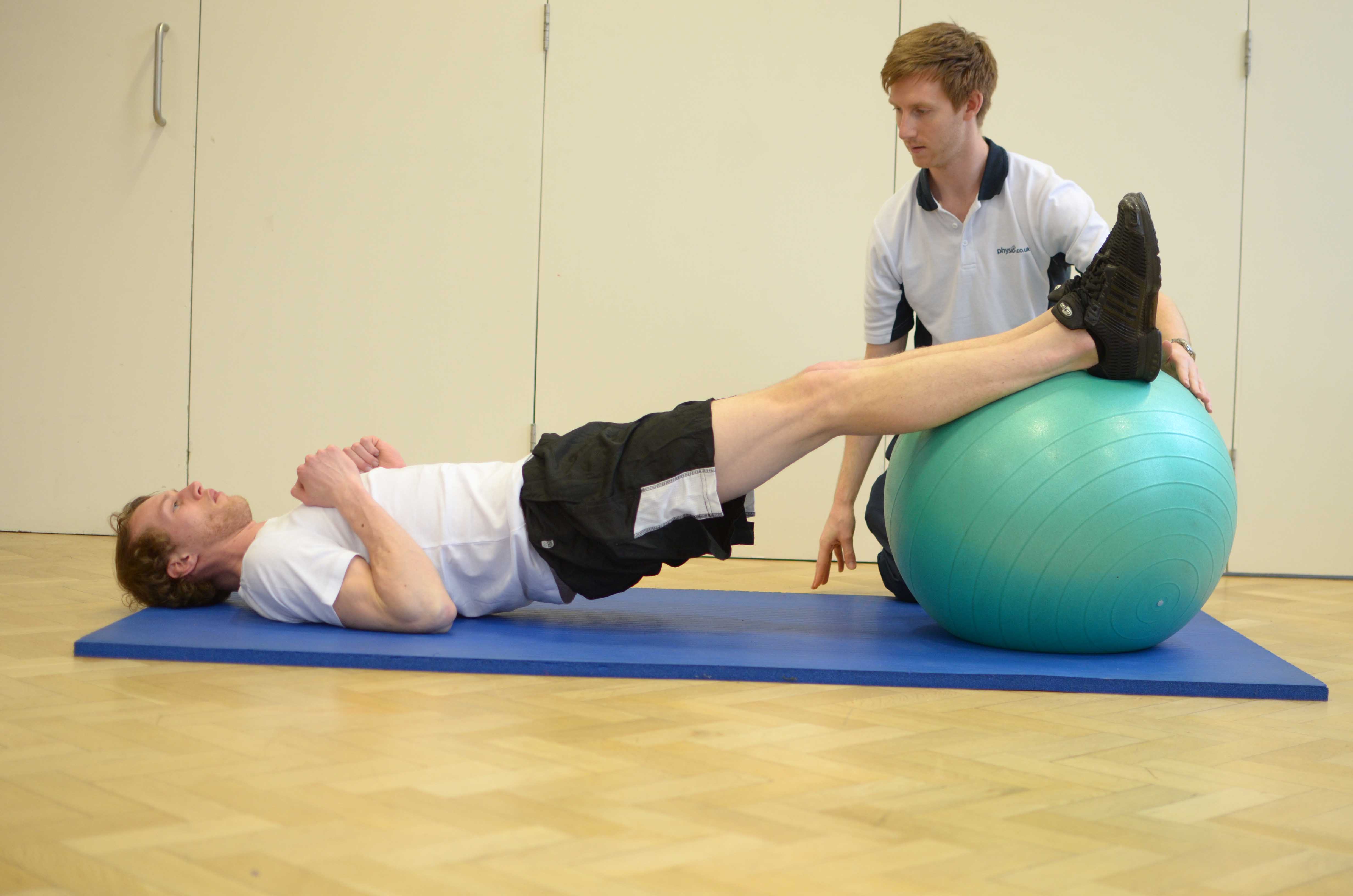 Progressive strengthening hip exercises supervised by experienced therapist