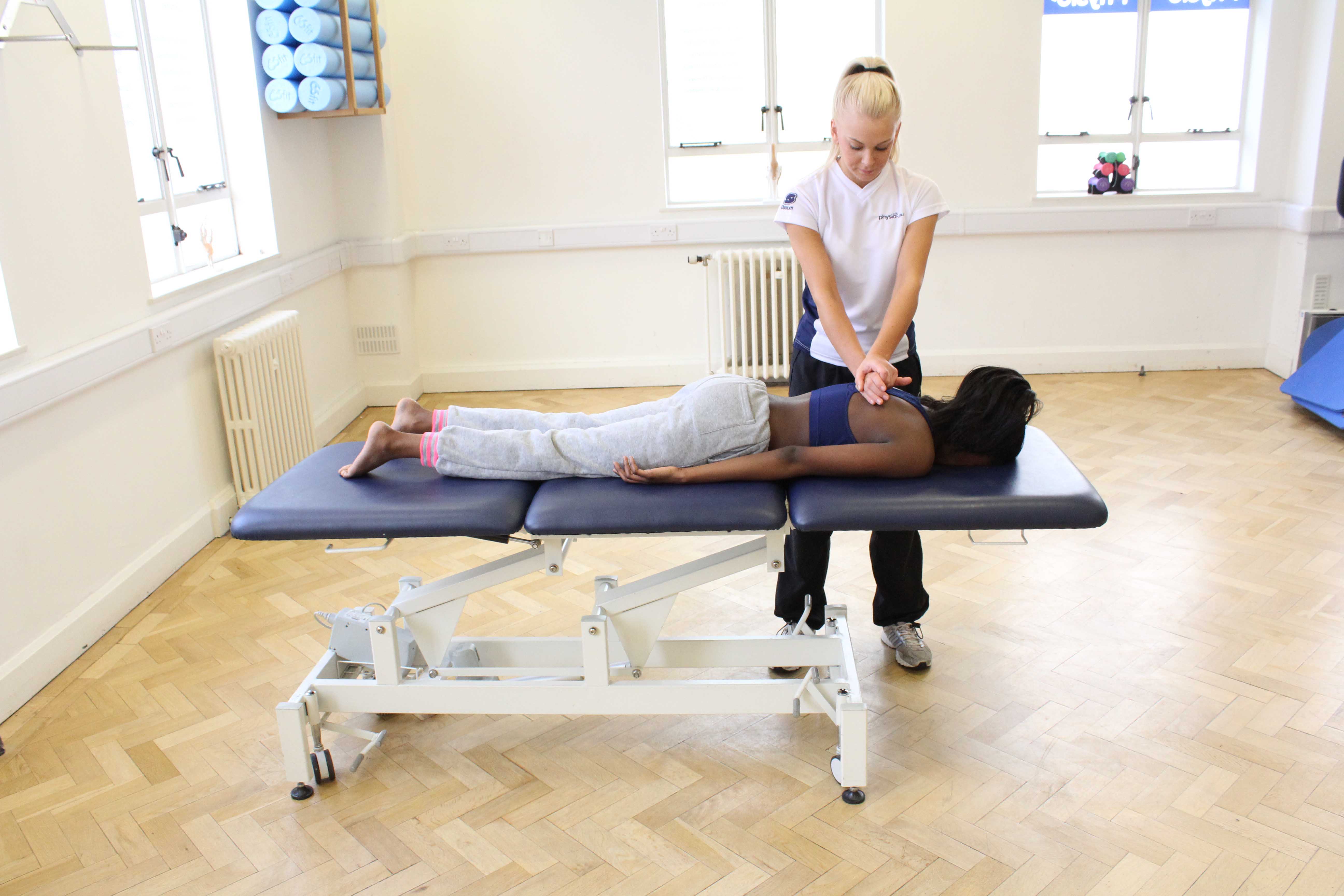Our physiotherapists can provide a variety of manual therapy techniqes including mobalisations to areas causing discomfort.
