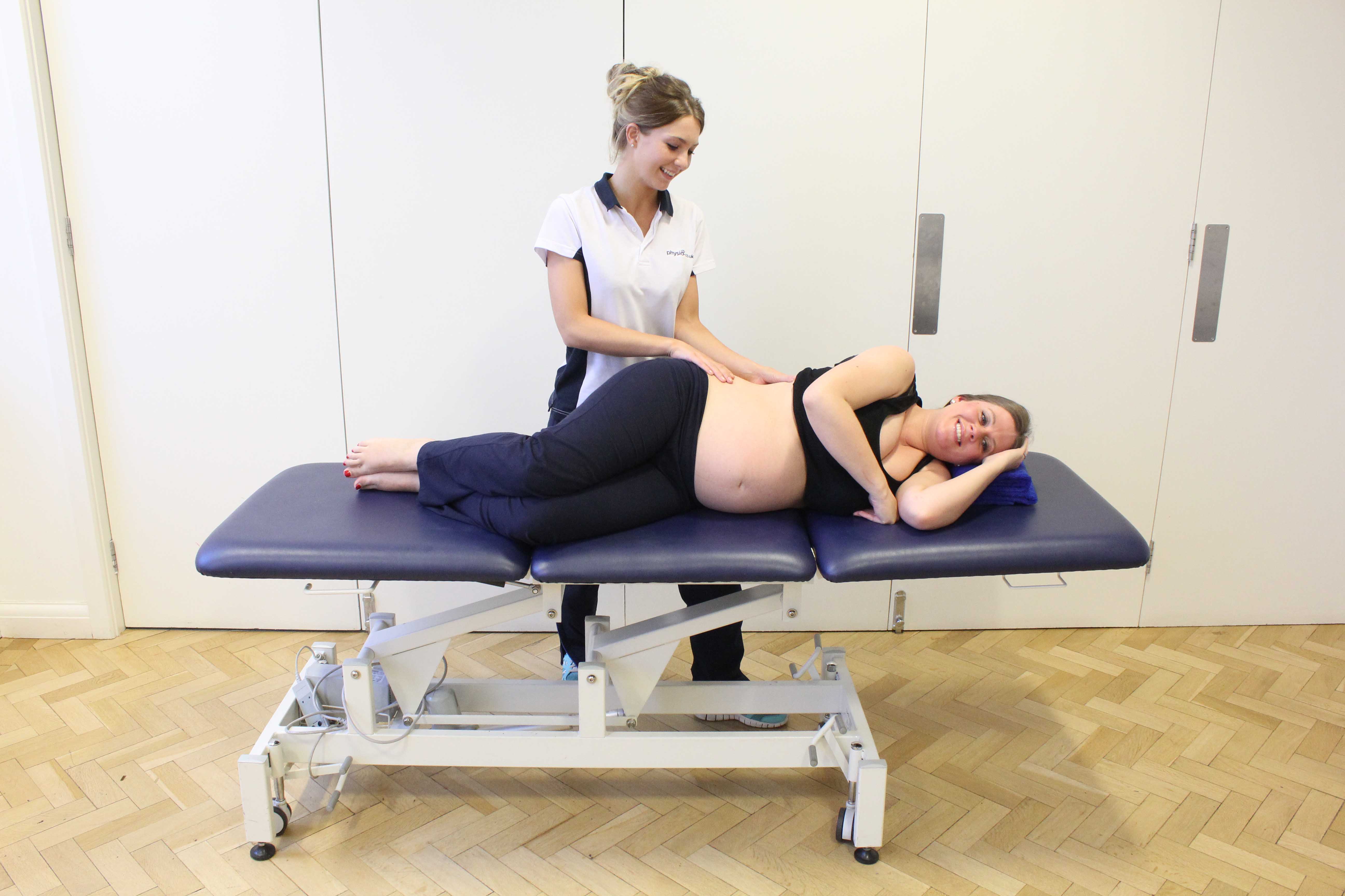 Lower back massage during pregnancy