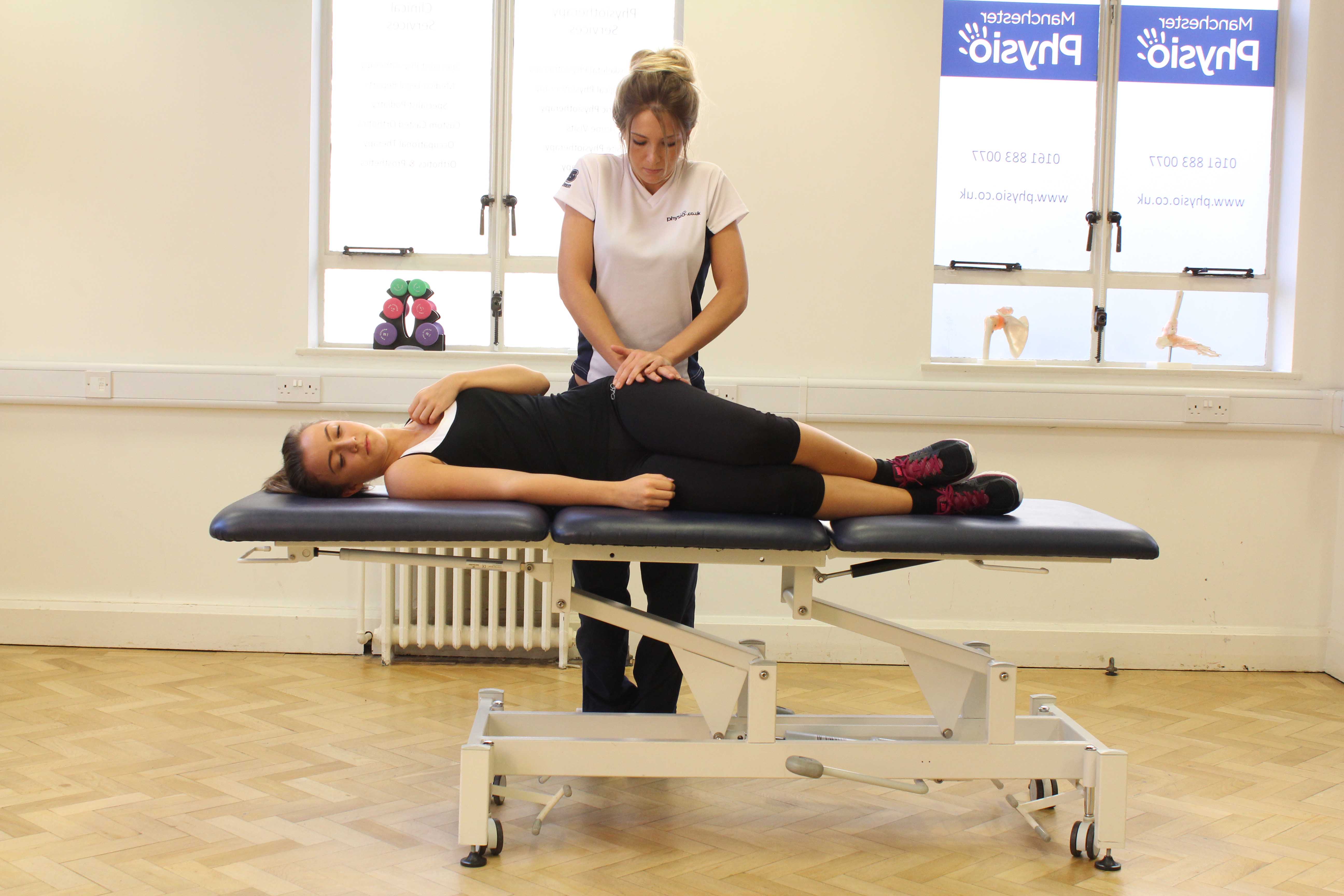Mobilisations of the hip and pelvis by a specialist massage therapist Mobilisations of the hip and pelvis by a specialist massage therapist