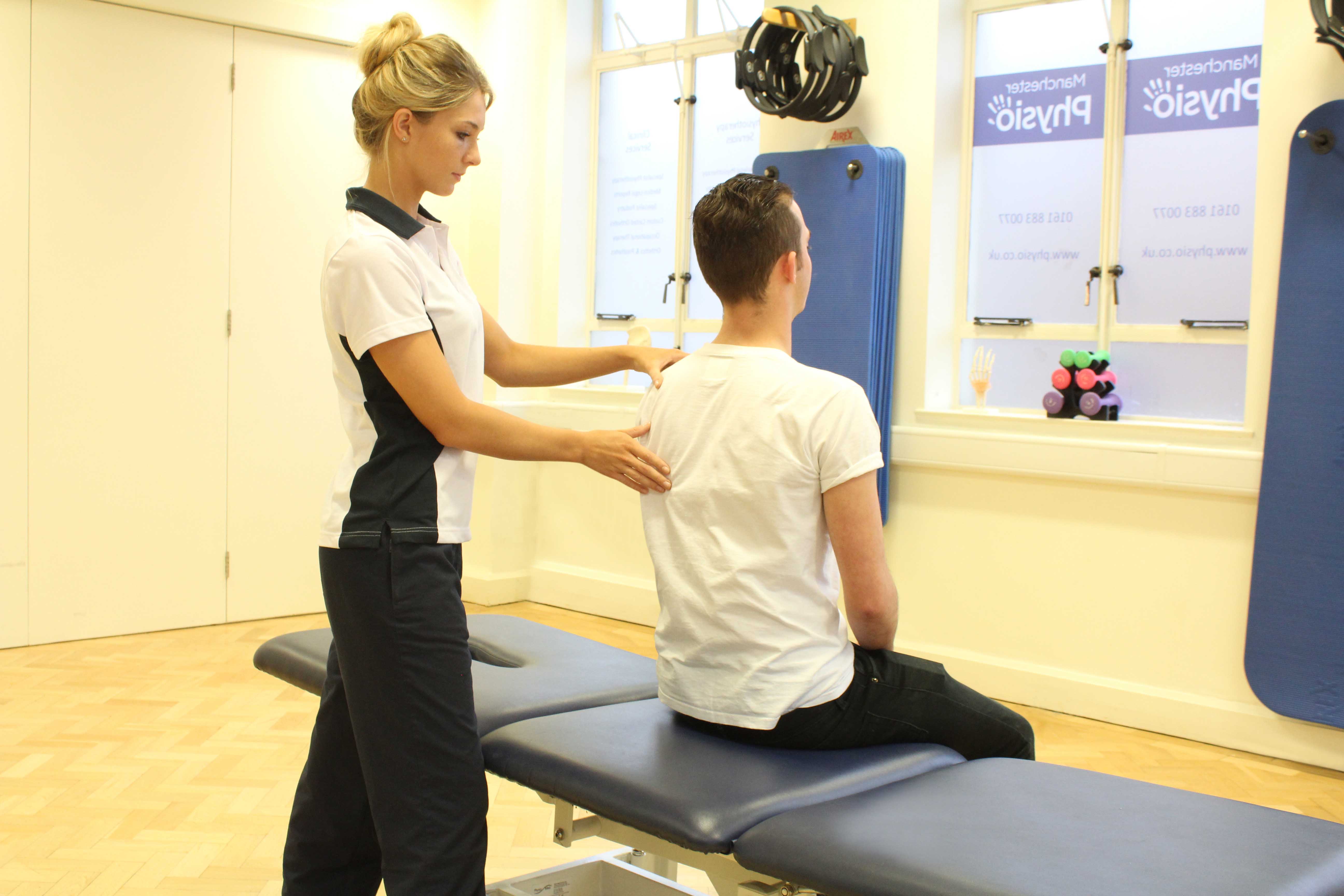 Active cycle of breathing exercises supervised by a specialist therapist