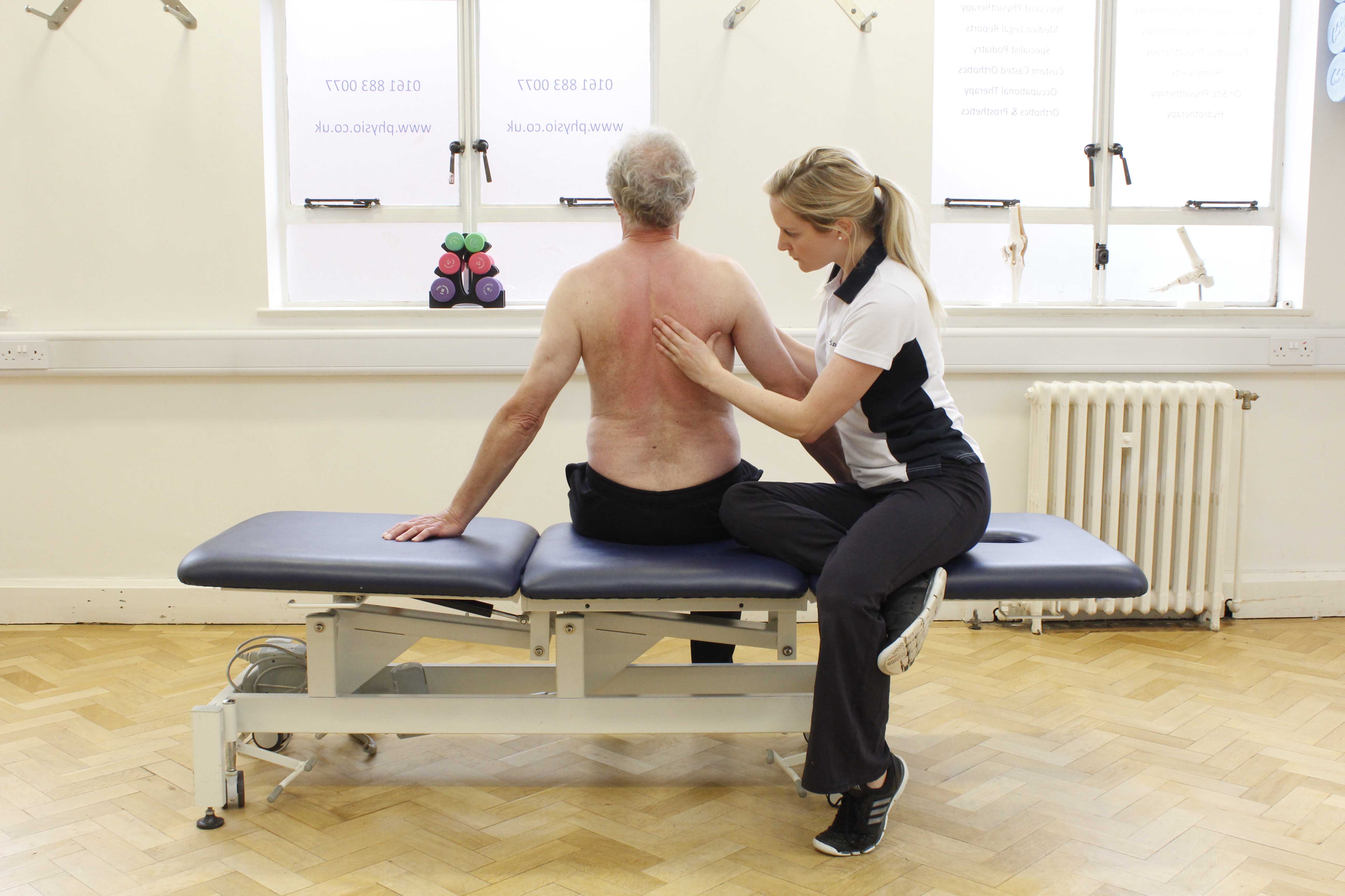Active cycle of breathing exercises supervised by a specialist physiotherapist Active cycle of breathing exercises supervised by a specialist physiotherapist