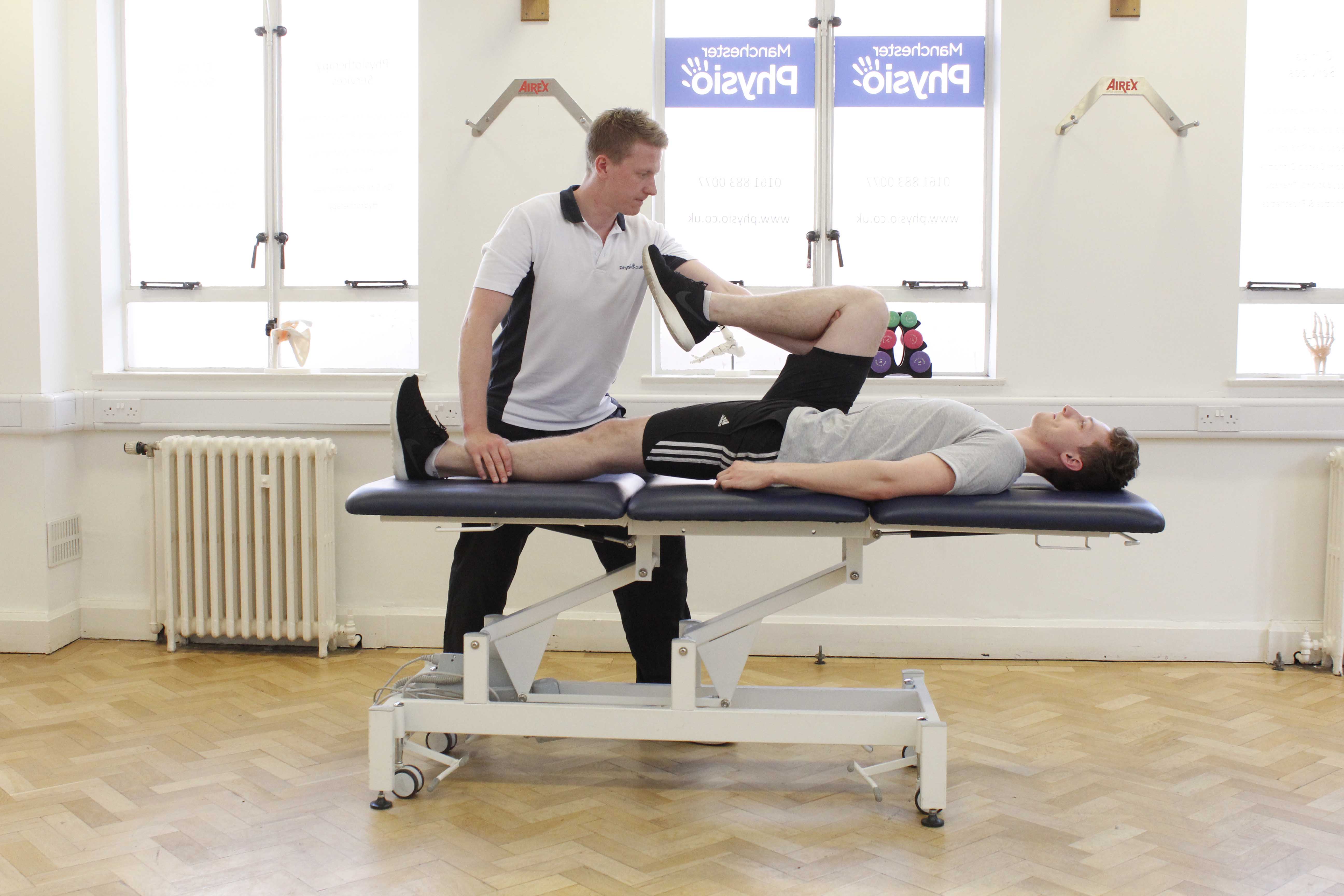 abdominal and pelvic stretch applied by a specialist physiotherapist abdominal and pelvic stretch applied by a specialist physiotherapist