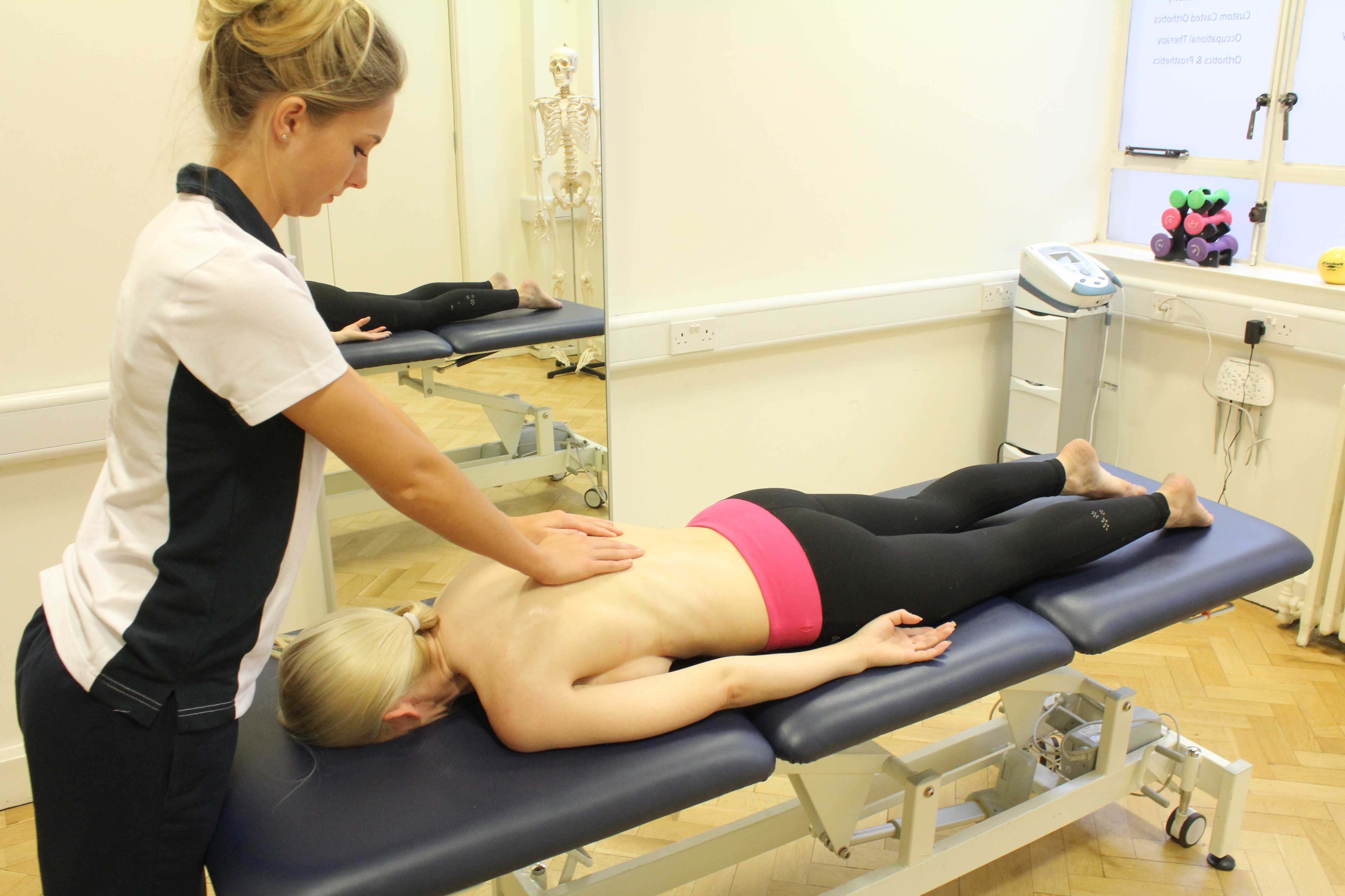 Active cycle of breathing exercises supervised by a specialist physiotherapist