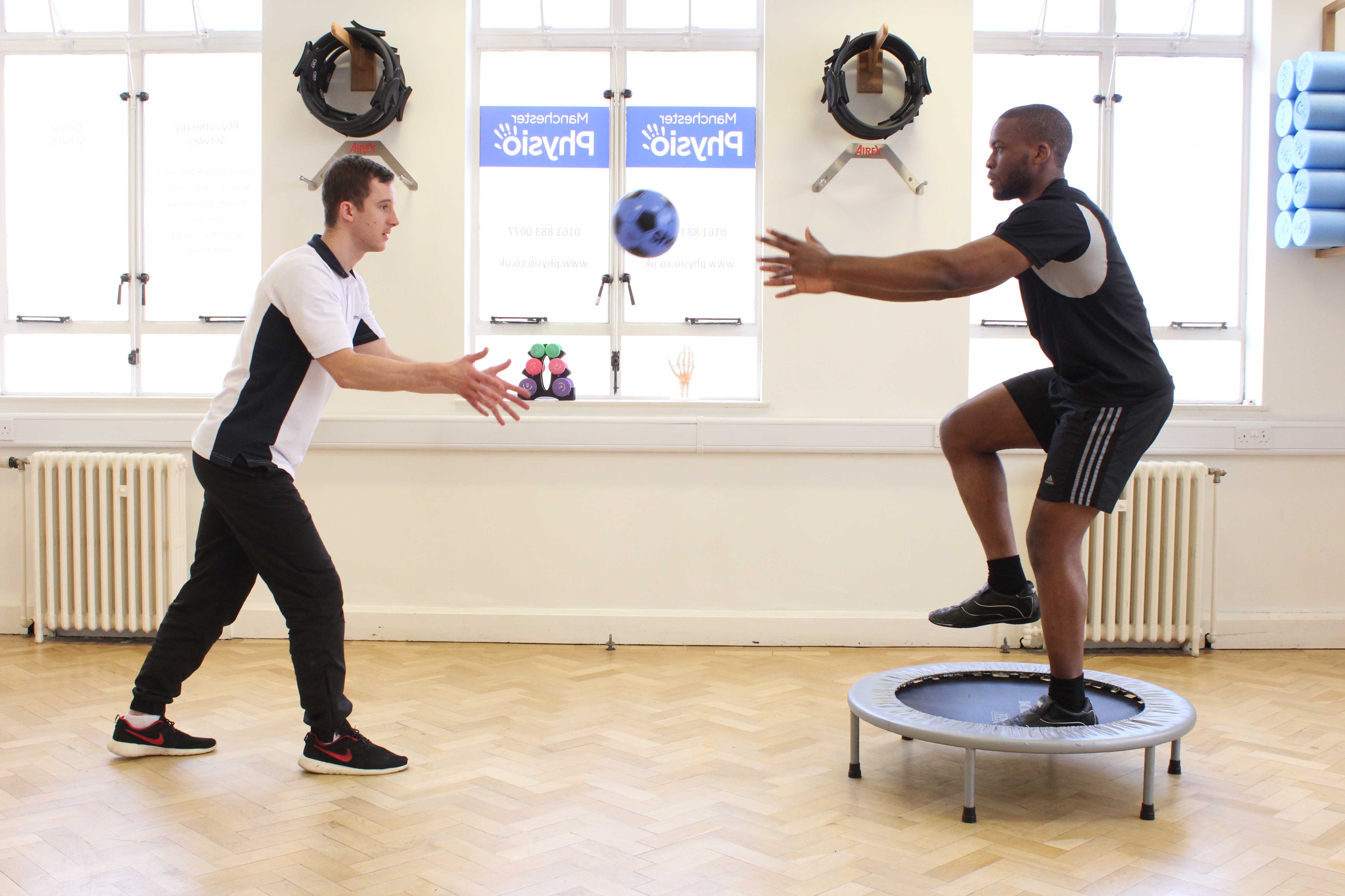 Progressive leg strengthening exercises supervised by specialist MSK therapist Progressive leg strengthening exercises supervised by specialist MSK therapist