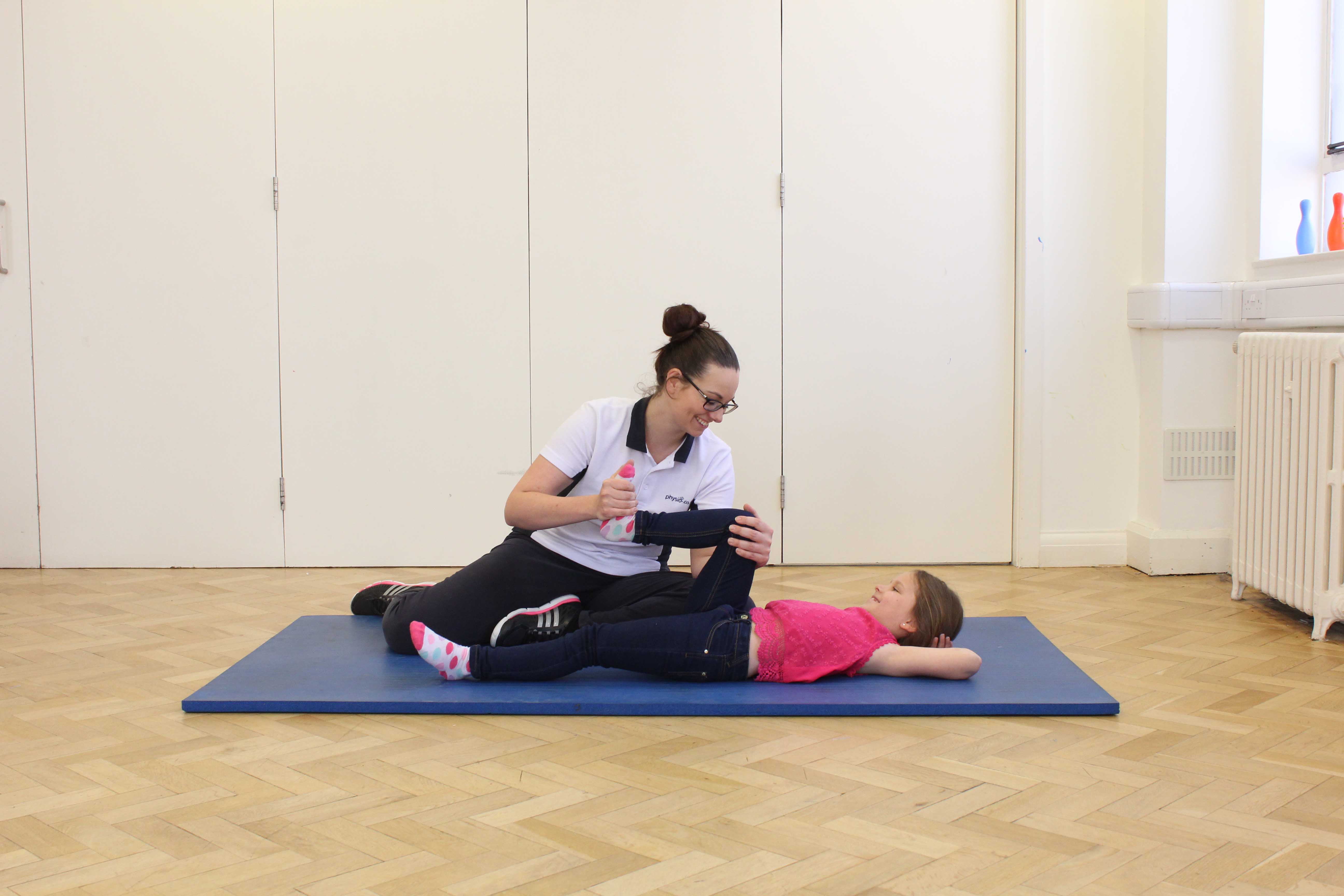 Mobilisation and stretch exercises applied by a paediatric physiotherapist Mobilisation and stretch exercises applied by a paediatric physiotherapist