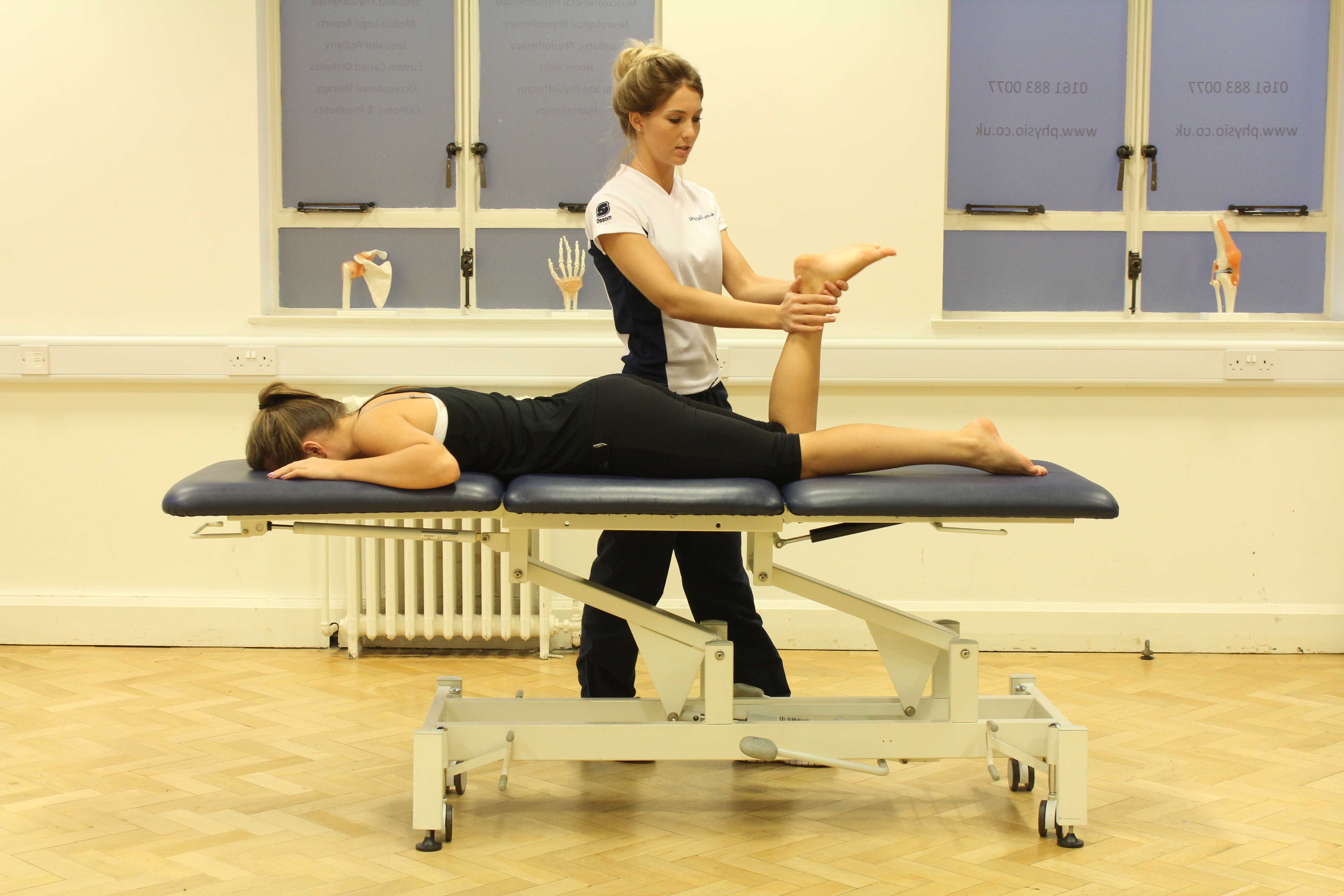 Mobilisations and stretches of the foot and ankle by specialised therapist