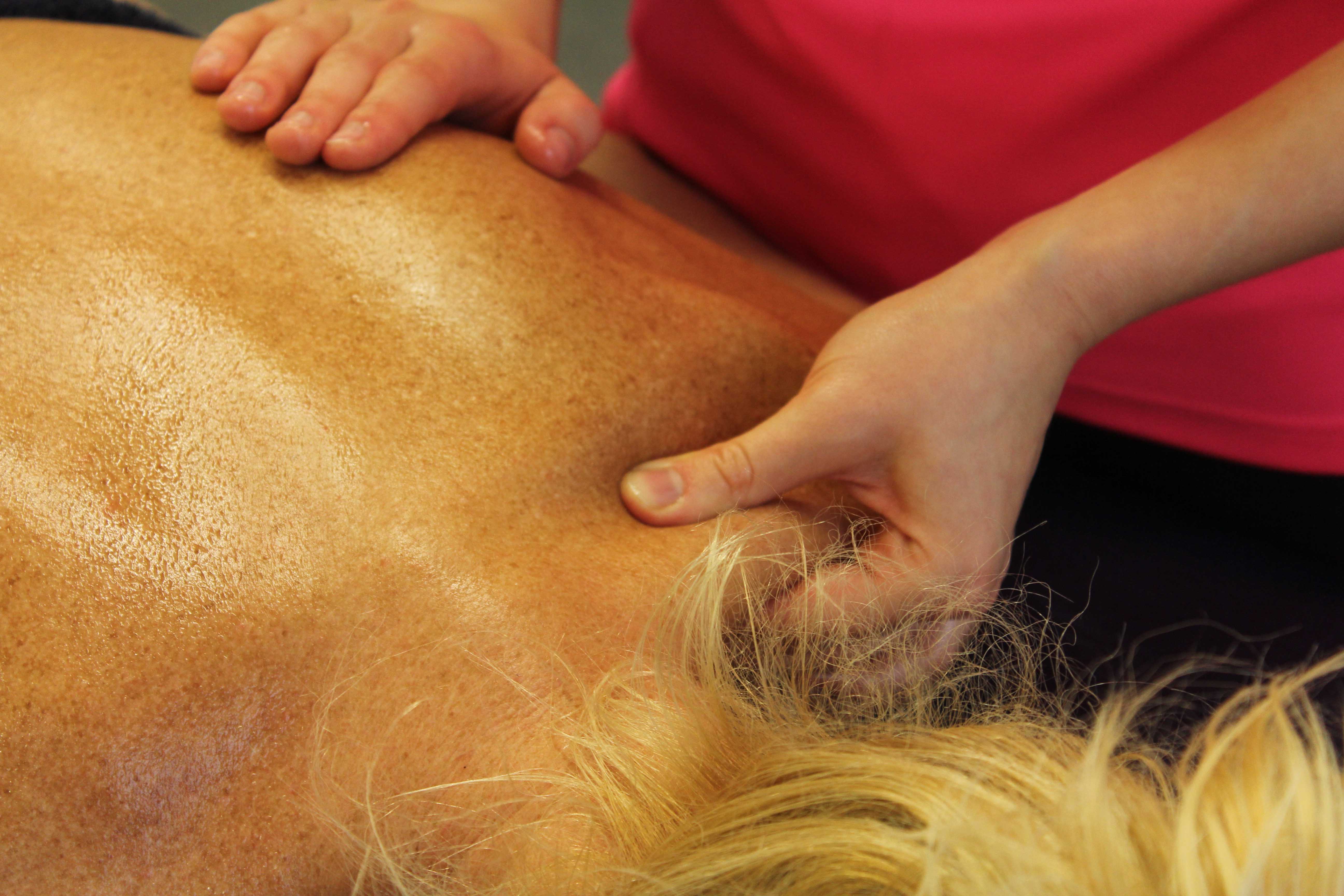 Trigger point therapy helps to decrease tension and impovers the re-alignment of muscle fibres to impove circulation. Trigger point therapy helps to decrease tension and impovers the re-alignment of muscle fibres to impove circulation.