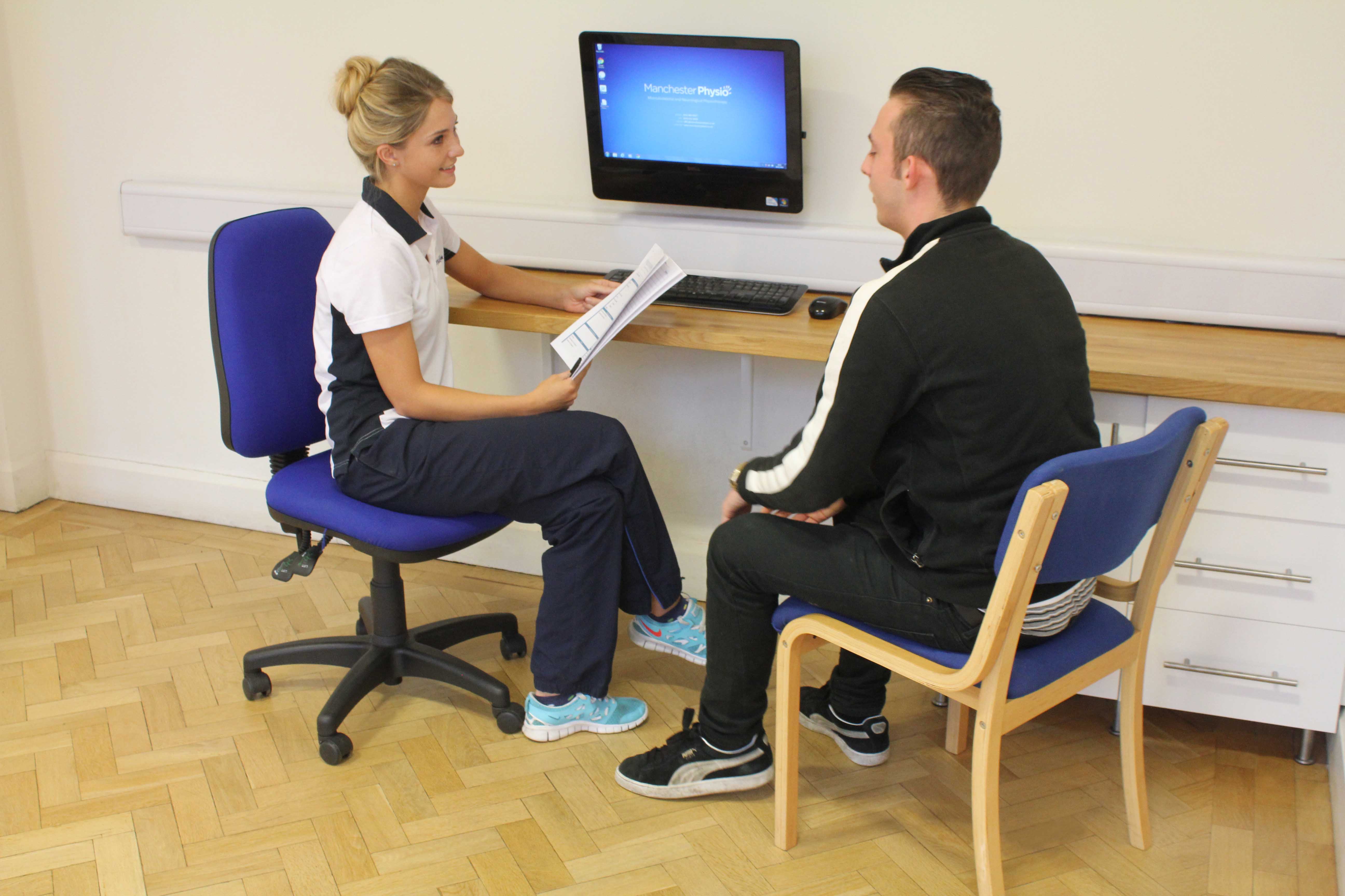 Soft tissue massage of the head, neck and shoulders to relieve tension, pressure and aching Soft tissue massage of the head, neck and shoulders to relieve tension, pressure and aching