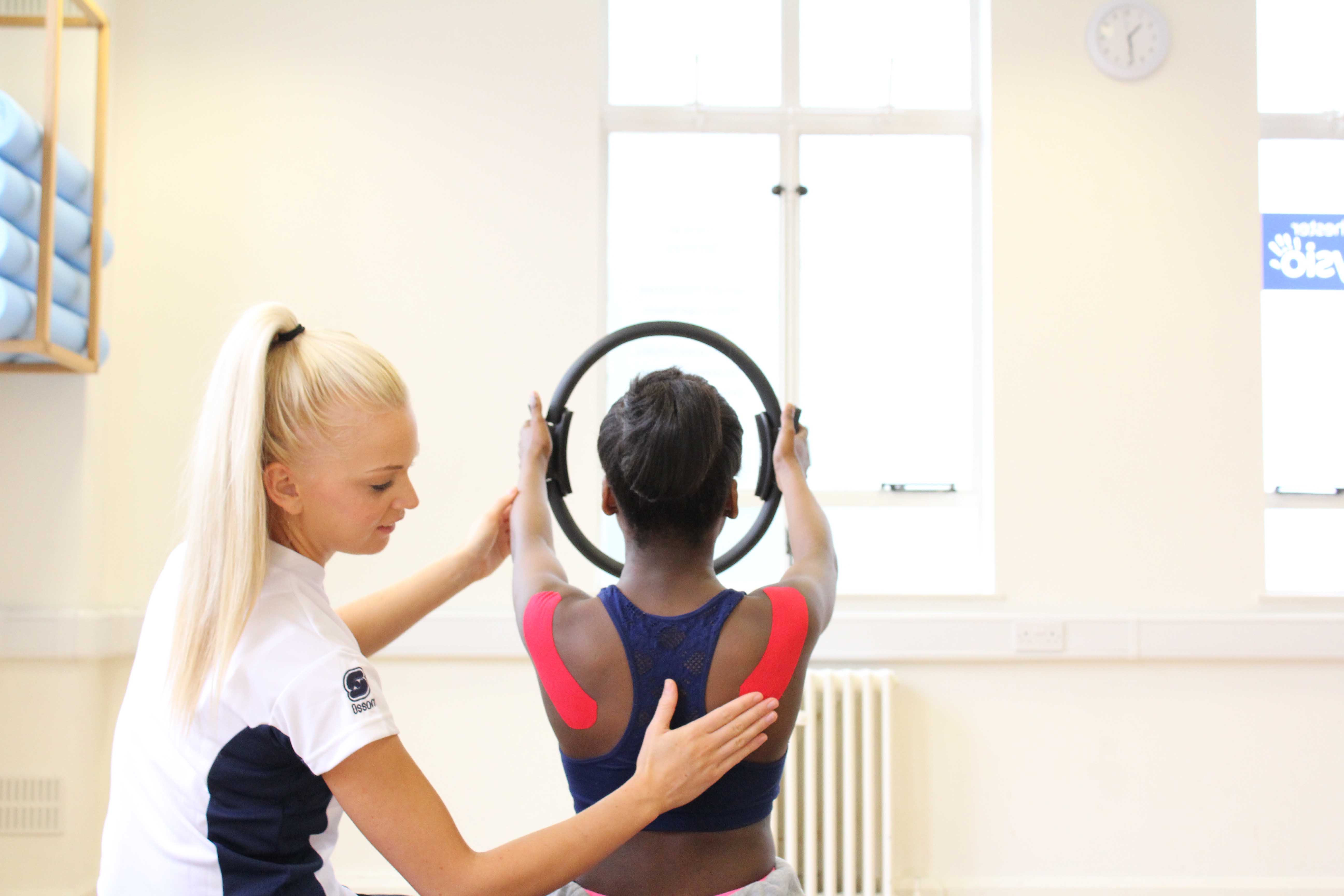 Using taping to improve shoulder stability and proprioceptive awarenes of the joint Using taping to improve shoulder stability and proprioceptive awarenes of the joint